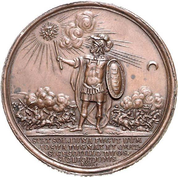 Randfehler, vorzüglich 150,- 1270 Bronzemedaille 1686, von Wolrab,