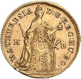 Stehende Kaiserin mit Zepter und Reichsapfel