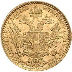 1406 1404 Dukat 1863 A.  GOLD.