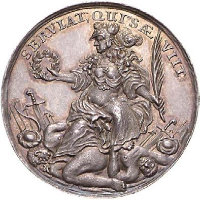 199, Hirsch 66. 28 mm. Sehr schön + 50,- 1246 1245 1245 1245 Medaille 1683, von Höhn.
