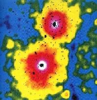 Evidenzen für dunkle Materie Dunkle Materie in Galaxienhaufen Emission von Röntgenstrahlung 1 Abbildung 2 Röntgenstrahlung aus Aus Gebieten um