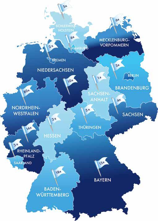 Eine starke Gemeinschaft: Flächendeckend in Deutschland - mit rund 175 Standorten in 15 Bundesländern 2016 Koninklijke Philips N.V. Alle Rechte vorbehalten. Philips Lighting behält sich das Recht vor.