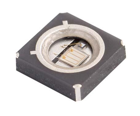 Features: size 3,8(L) x 3,8(W) x 1,0(H) mm circuit substrate: AlN Ceramics devices are ROHS and REACH conform lead free solderable, soldering pads: silver plated taped in 12 mm blister tape, cathode