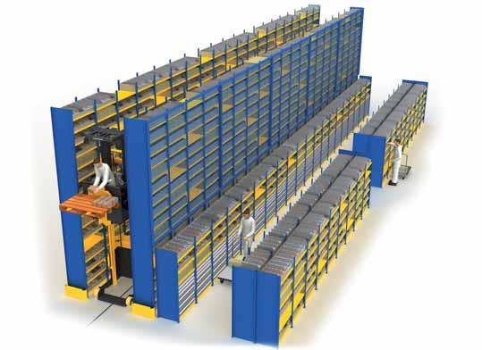 Fachbodenregal für die Lagerung und Kommissionierung. Optimaler Zugriff auf jeden Artikel. Die Lagerung erfolgt auf Fachböden aus Stahlblech oder Holz über mehrere Ebenen.