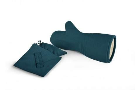 40 cm 60 cm Profesionelle Handschuh und Topflappen aus feuerfestem Baumwolle Die Topflappen und der