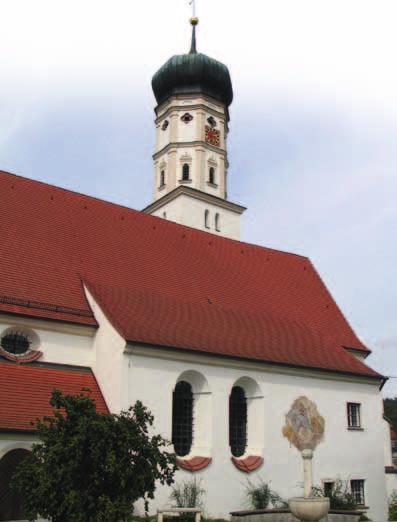 BISSINGEN Katholische Wallfahrtskirche Mariä Himmelfahrt (Buggenhofen 12) Das Auffinden einer wundertätigen Muttergottesfigur im Jahr 1471 führte noch im selben Jahr zum Bau der