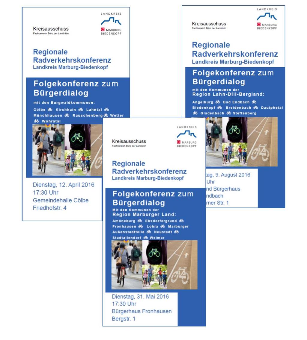 Regionale Radverkehrskonferenzen im Landkreis Marburg-Biedenkopf