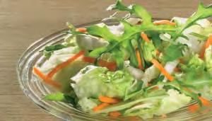 Küchenfertige Gemüse, Salate und Früchte Salatmischungen gerüstet
