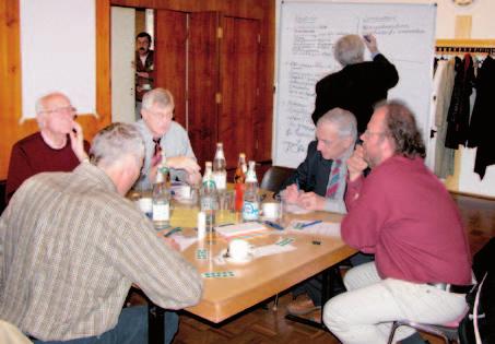 Der Verband Verbandsentwicklung Arbeitstreffen, Fortbildungen Tischgruppe 2005: Von links nach rechts: Ayass, stellv.