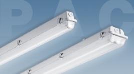 Leuchten für LED-Tubes Feuchtraumleuchte IP65 FFL 1x1500 inkl. Feinsicherung 97040919 Feuchtraumleuchte IP65 FFL 2x1500 inkl. Feinsicherung 97040920 14 Feuchtraum-Wannenleuchte IP65 PACN 1x1200 inkl.