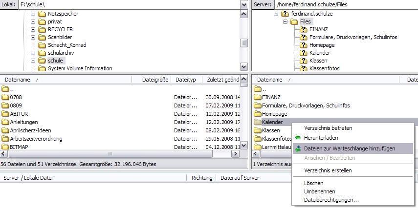 7 Dateien oder Ordner von IServ auf den eigenen PC kopieren ( Herunterladen) Genau wie das Hochladen funktioniert das Herunterladen.
