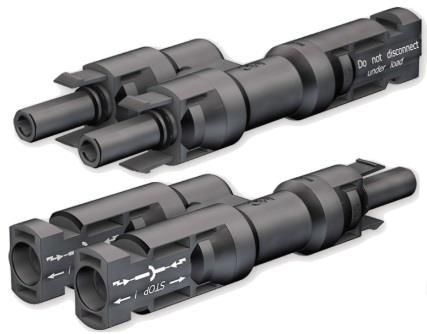 MC4 Y-Connector 1 pair high-quality, special PV Y-connector