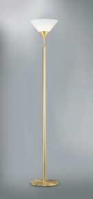 Bild 20 Klassisch Klare Linienführung kennzeichnet diese Tischleuchte (Höhe 40 cm) in Nickel matt mit Chrom. Ihr Schirm ist aus opal-weißem Glas.