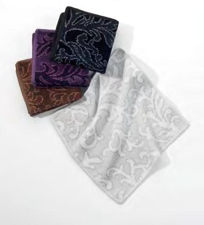 Arabeske Material: Chenille 100 % Baumwolle Farben: 10-schwarz, 57-lila, 210-silber, 143-kakao Arabesque material: