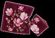 Magnolia 114-weinrot Material: Chenille 100 % Baumwolle Kantenfarbe: 114-weinrot Magnolia 114-wine red material: chenille 100 %