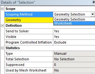 1. Right click on your model in the structure tree Insert Named Selection