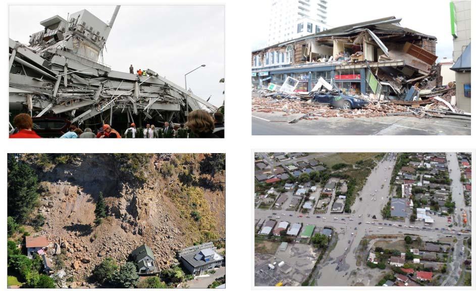 3 Standortbestimmung und Handlungsbedarf Die Erdbebenvorsorge bleibt für die Schweiz ein vordringliches Thema. Bei den Erdbeben in Neuseeland in den Jahren 2010 und 2011 (Abb. 3.