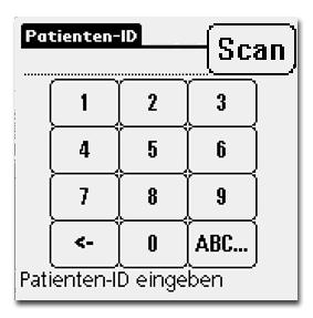 Durchführung von Patiententests 4. Drücken Sie Patiententest um das Fenster Patienten-ID anzuzeigen. Patiententests 5.