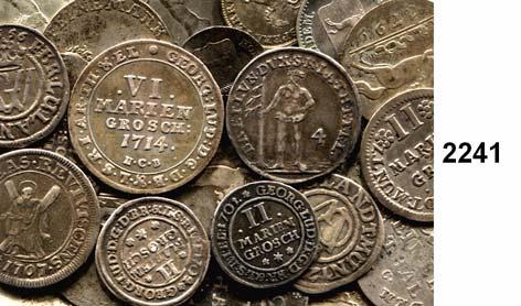 bis 4 Pfennig, 1624 bis 1829. LOT von 27 Silbermünzen... Alle verschieden, Hksp.