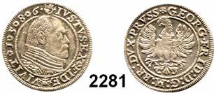 .. Vorzüglich 150,- Preußen, Herzogtum Albrecht von Brandenburg (1511) 1525 1568 2279 Groschen