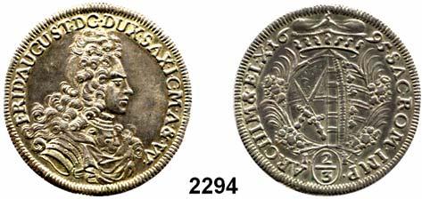 26 Deutsche Münzen und Medaillen Sachsen Johann Georg II.