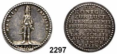 Clauss/Kahnt 530. Dav. 7633....Hksp., sehr schön 120,- Johann Georg III. 1680 1691 2293 Zinnmedaille o.j. (P. H.