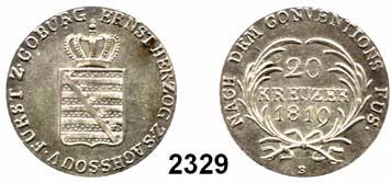 Randausbrüchen, sehr schön bis vorzüglich 50,- Bernhard 1680 1706 Sachsen - Meiningen 2327 1/18 Taler 1694 und 1/36 Taler (Batzen) 1695, Ilmenau.