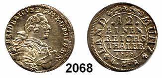 (2), sehr schön 100,- 2066 Kleinmünzen, 18.-19. Jahrhundert, dabei je 1x Bamberg und Brandenburg-Bayreuth. LOT von 9 Stück (2xAg, 7xCu).