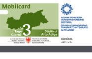 Mobilcard Museumobil Card Bikemobil Card BABY < 6 JUNIOR ADULT < 14 7,50 15 1 Tag/giorno/day 3 Tage/giorni/days Free 11,50 23 7 Tage/giorni/days 14 28 Bus und Zug in ganz Südtirol einfach und bequem