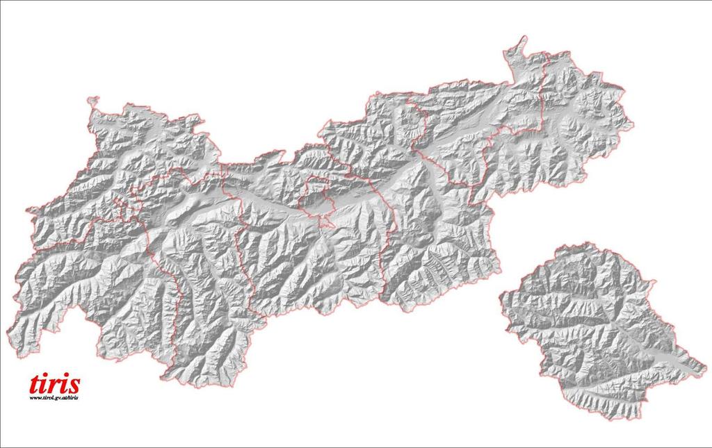 Lawinengefahrenmanagement im Alpinen Raum am Beispiel Tirol Tirol *2189 Lawineneinzugsgebiete betreffen: