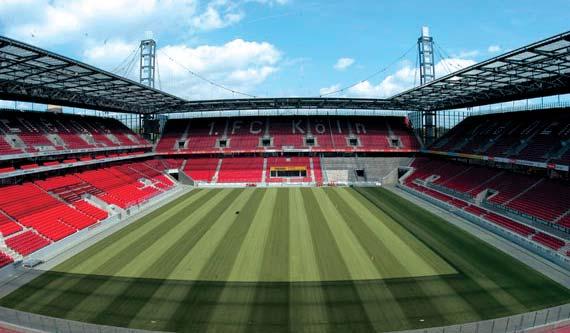 Das Stadion: Als Nachfolger des Müngersdorfer Stadions entstand für die Weltmeisterschaft 2006 das RheinEnergieStadion: Das reine