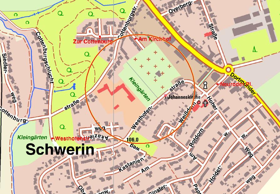 1.2 Lage des Plangebiets und derzeitige Bestandssituation Der Planungsraum liegt im Stadtgebiet Castrop Rauxel im Stadtteil Schwerin.