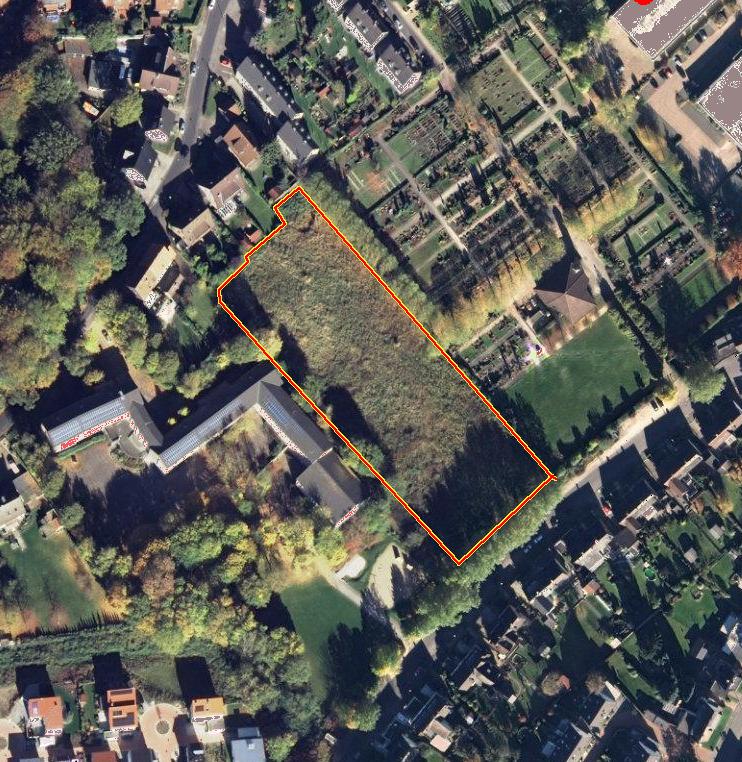 Bebauungsplan Nr. 213: Familienfreundliches Wohnen südlich der Cottenburgstraße - Stadt Castrop-Rauxel - Abbildung 2 Abgrenzung des Untersuchungsgebietes (Karte aus www.tim-online.nrw.