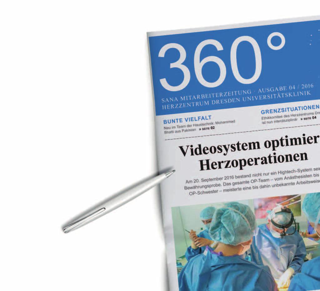 Mitarbeiterzeitung 360 : Texterarbeitung