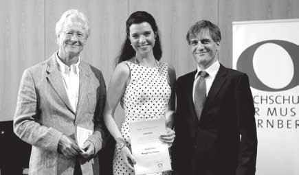 Die Absolventin der Hochschule für Musik und Tanz Köln war im Jahr 2008 Preisträgerin beim Bundeswettbewerb Gesang.