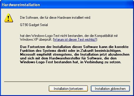 und mit Weiter bestätigen. Wählen Sie hier Installation fortsetzen.