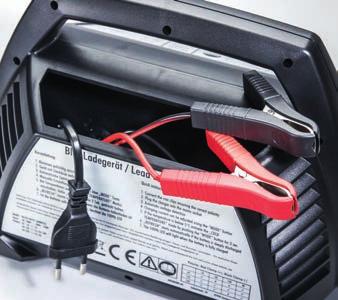 High quality lead acid battery chargers made by ANSMANN can be used for full