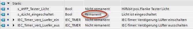 - Der Lüfter soll 3s verzögert ausschalten, nachdem das Licht wieder ausgeschaltet wurde. Lösungsbeispiel 5.