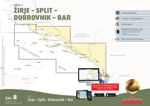 (Ausgabe 2017/2018) Satz 8 - Adria 2 Zirje - Split - Dubrovnik - Bar (Ausgabe