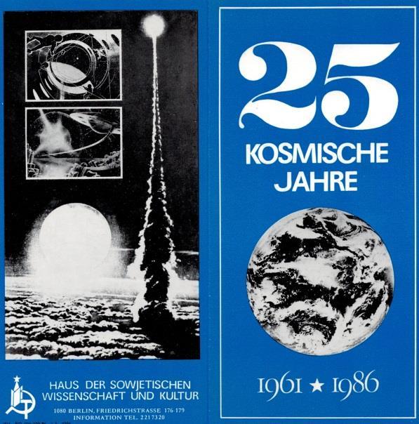 86 25 Jahre Kosmische Ära: Flyer mit S.St.