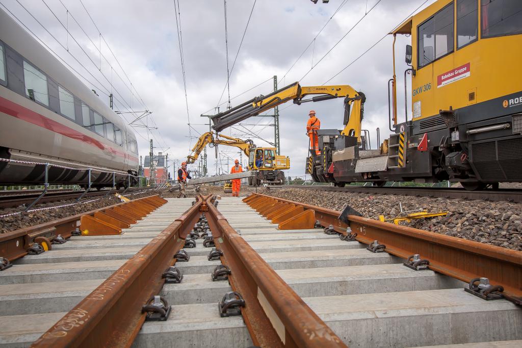 Die Deutsche Bahn erneuert ihre Infrastruktur Bauvorhaben
