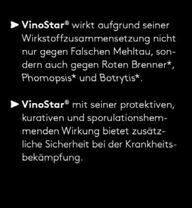 seit vielen Jahren im Weinbau bestens bewährt Mit VinoStar ist eine