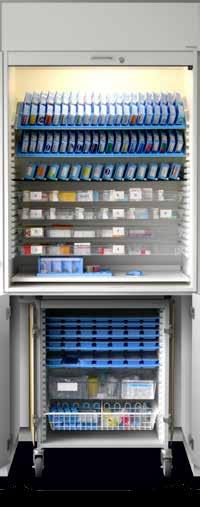 Werden die Medikamente in individuellen Patientenboxen aufbewahrt?