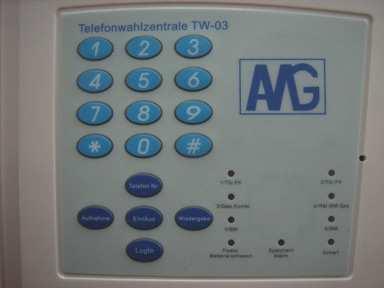 Bedienungsanleitung für das Alarm- und Telefonwahlgerät TW-03 03/09 2012 (07) Um eine möglichst einfache Bedienung der TW-03 zu ermöglichen, haben wir alle wichtigen Funktionen in dieser Anleitung