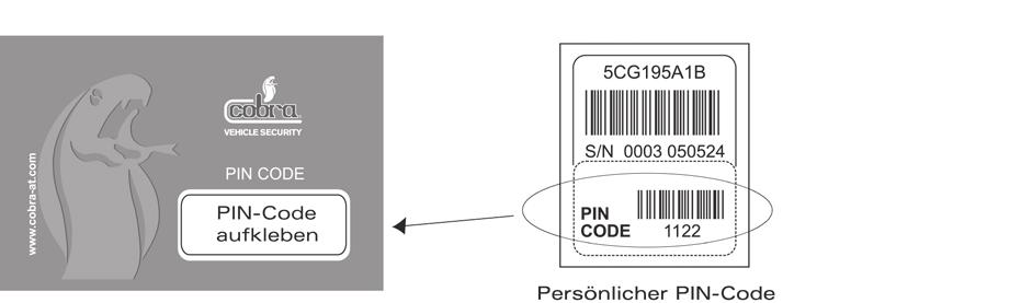 2. Persönlicher PIN-Code Jede Alarmanlage wird mit einem persönlichen PIN-Code ausgeliefert.