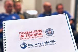 Daher hat die KSV Holstein gemeinsam mit dem Kieler Institut für Therapie- und Gesundheitsforschung das Projekt Fußball-Fans im Training gestartet das Gesundheitsförderungsund Präventionsprogramm