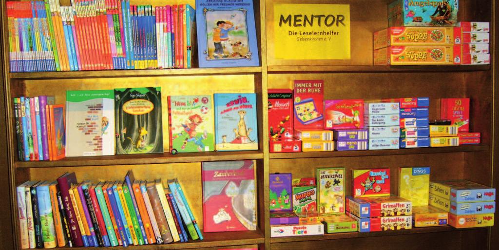 Einfach aussuchen, woran man Spaß hat: das MENTOR-Regal in der Buchhandlung Junius Gutes tun macht glücklich Auch als Mentor profitieren Sie von Ihrem Einsatz 6 Gutes tun macht glücklich!