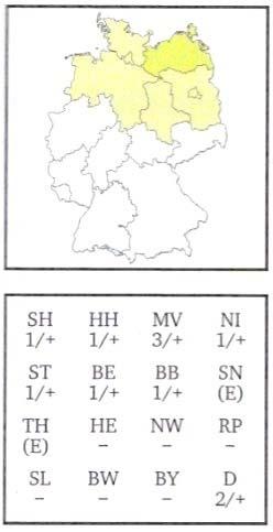 Gefährdung Rote Liste 1 Deutschland stark gefährdet (2011) Brandenburg vom Aussterben bedroht (2001) IUCN Red List 2 least concern - nicht gefährdet (2010) Polen 3 nicht gefährdet (2008) 1 SETTELE, J.