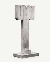 The high level of abstraction found in his sculptures is not rooted in the tradition of classical modernism; rather, it is a consequence of the search for a universal, timeless formal language