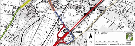 erfüllt in diesem Abschnitt die Funktion eines Autobahnzubringers und dient als Umleitungsstrecke für die A 7.